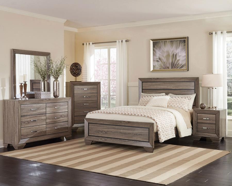 Kauffman - Wood Panel Bed