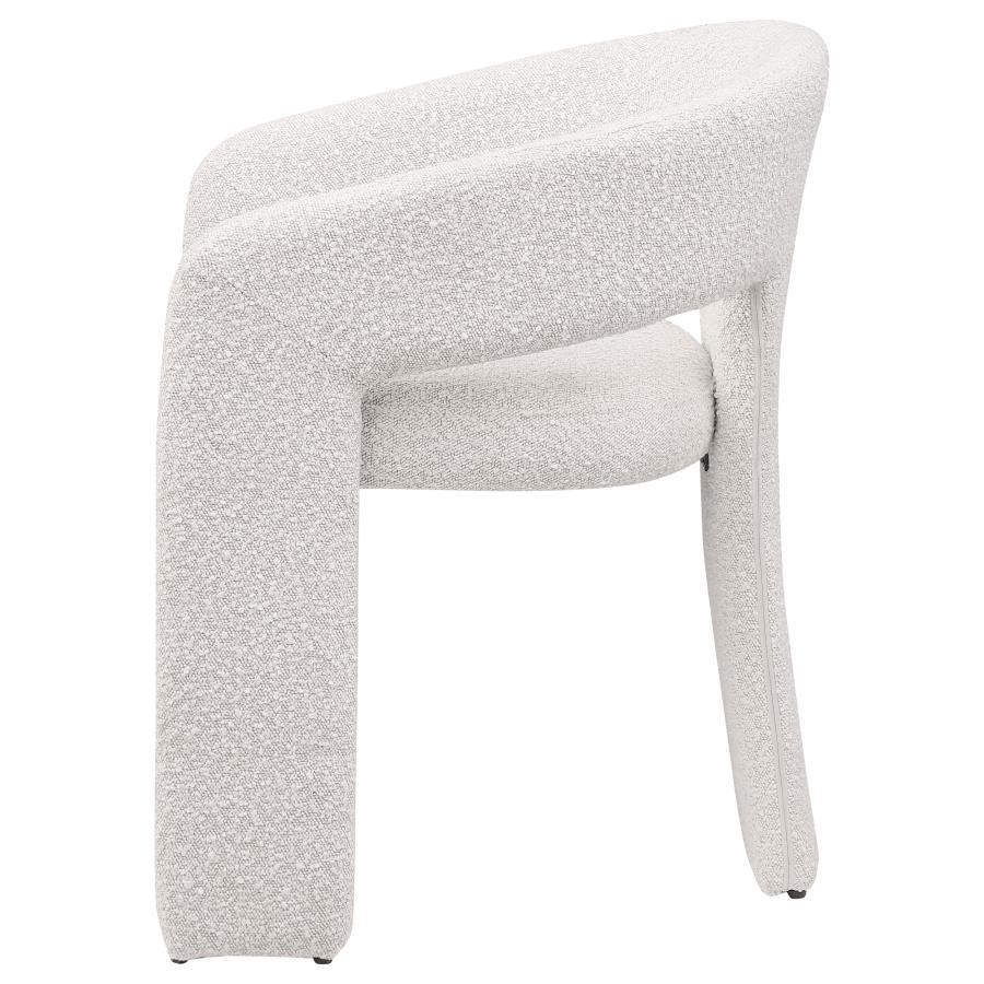 Eudora - Boucle Upholstered Dining Arm Chair