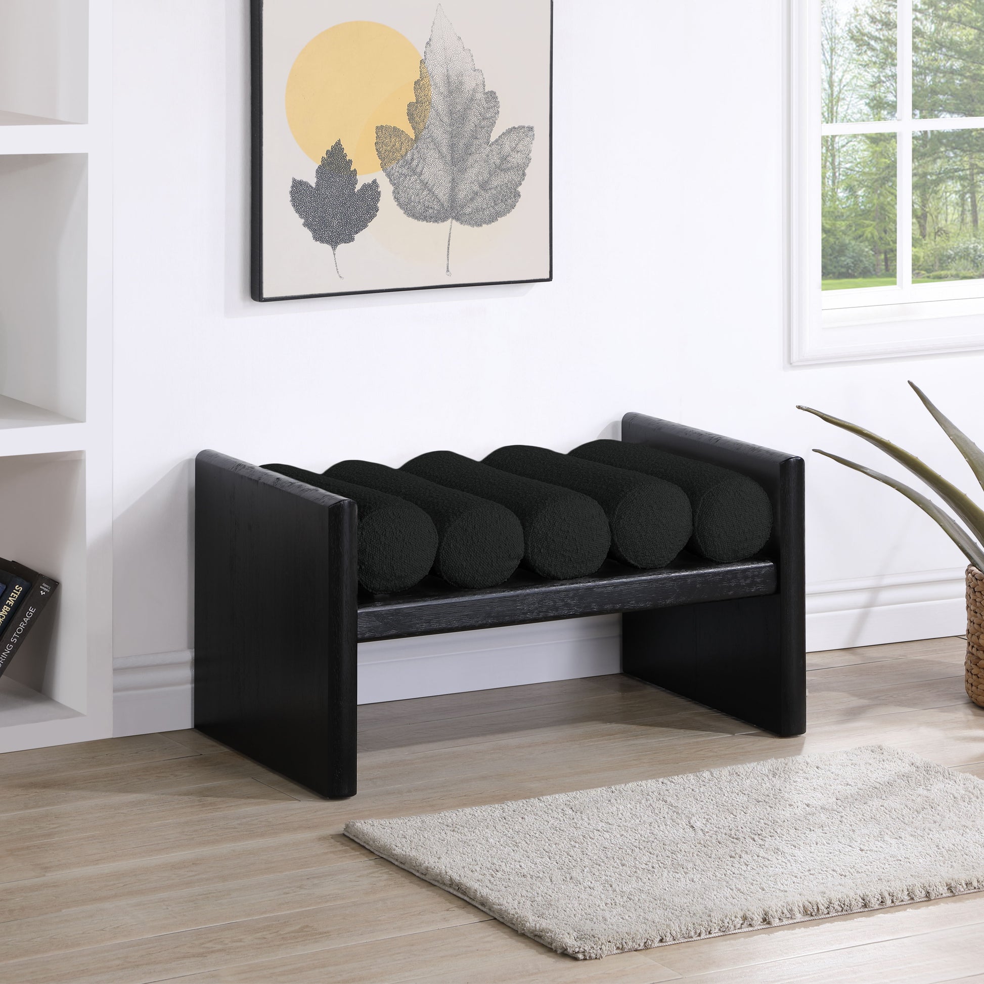 Waverly - Bench With Black Frame