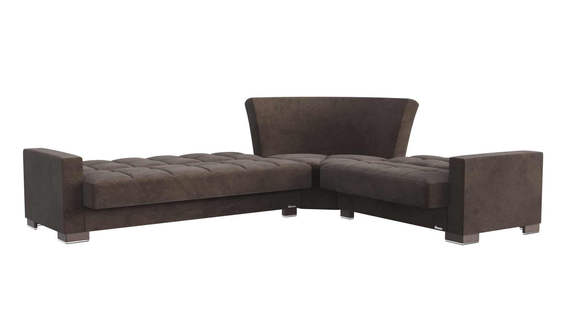 Ottomanson Armada - Upholstered Convertible Sectional With Storage - Microfiber