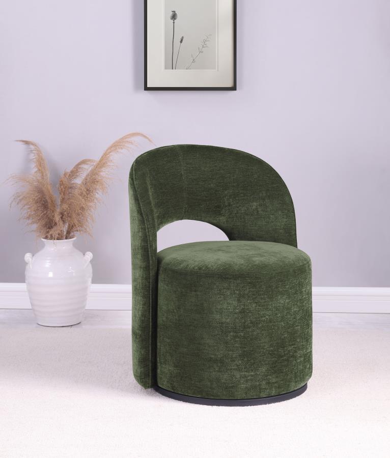 Harjo - Velvet Upholstered Swivel Accent Chair