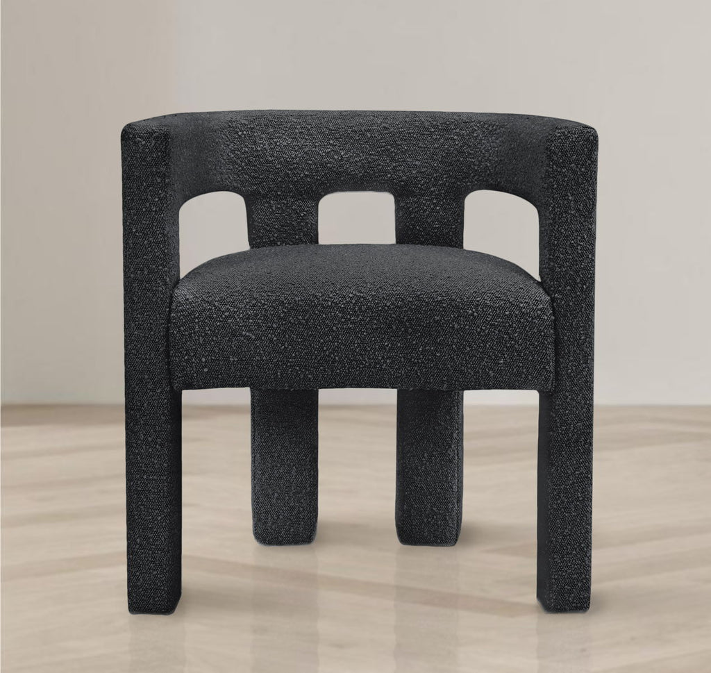 Athena - Boucle Fabric Dining Chair