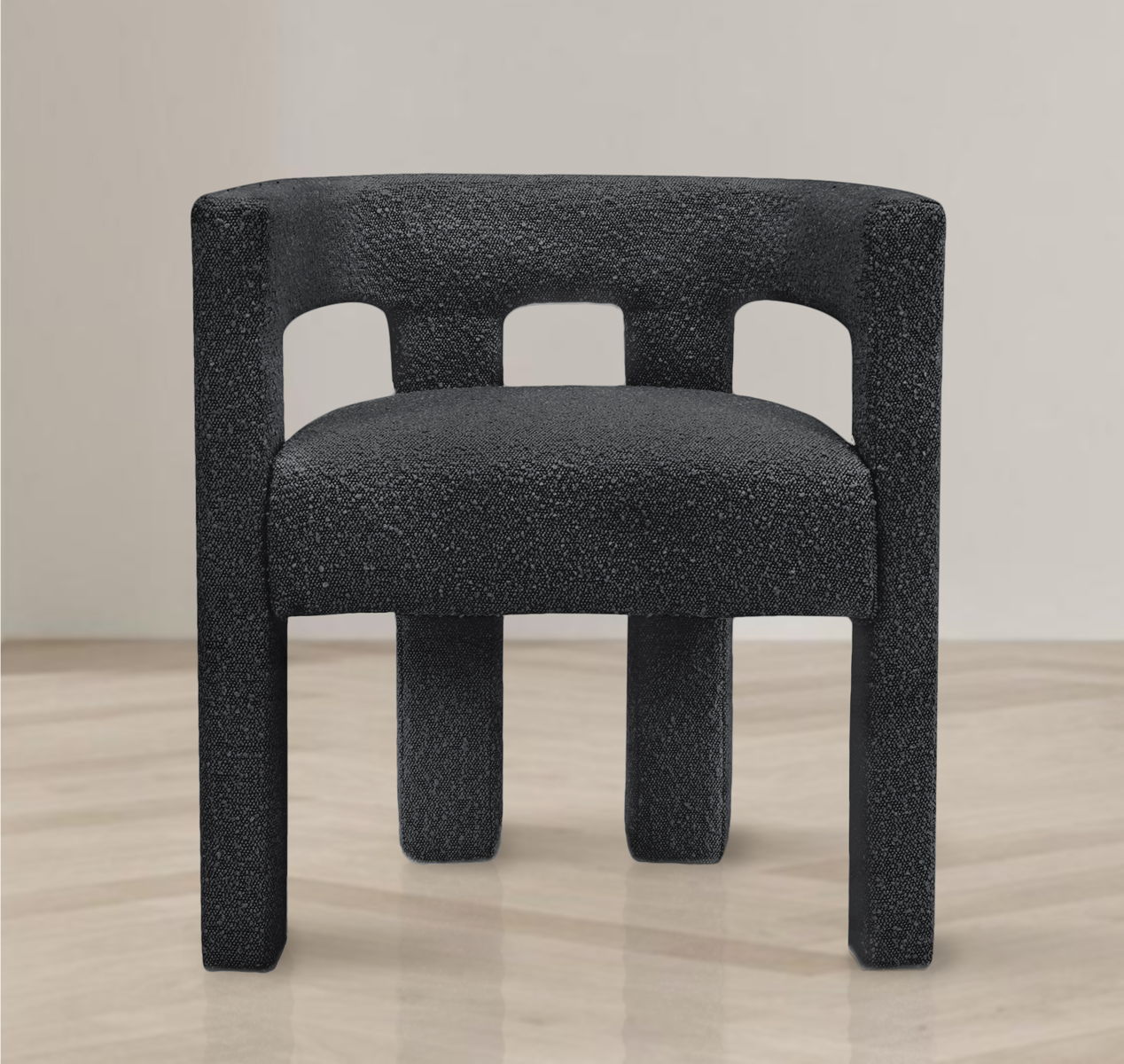 Athena - Boucle Fabric Dining Chair