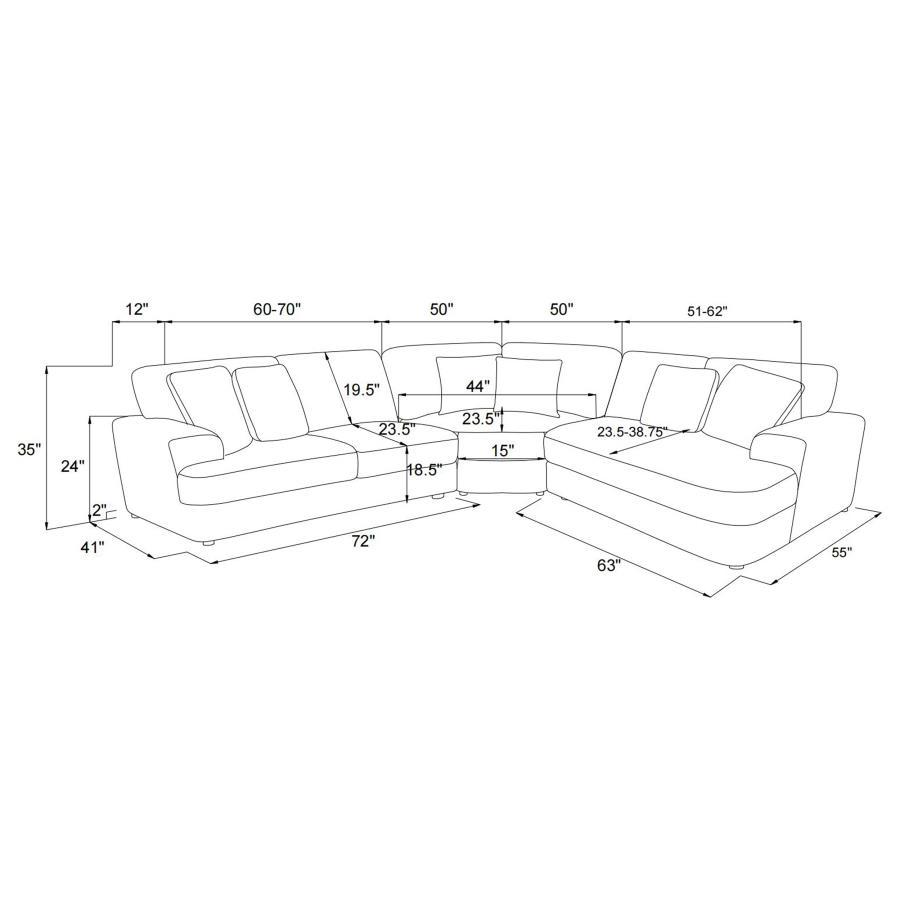 Emberson - Upholstered Modular Sectional Sofa