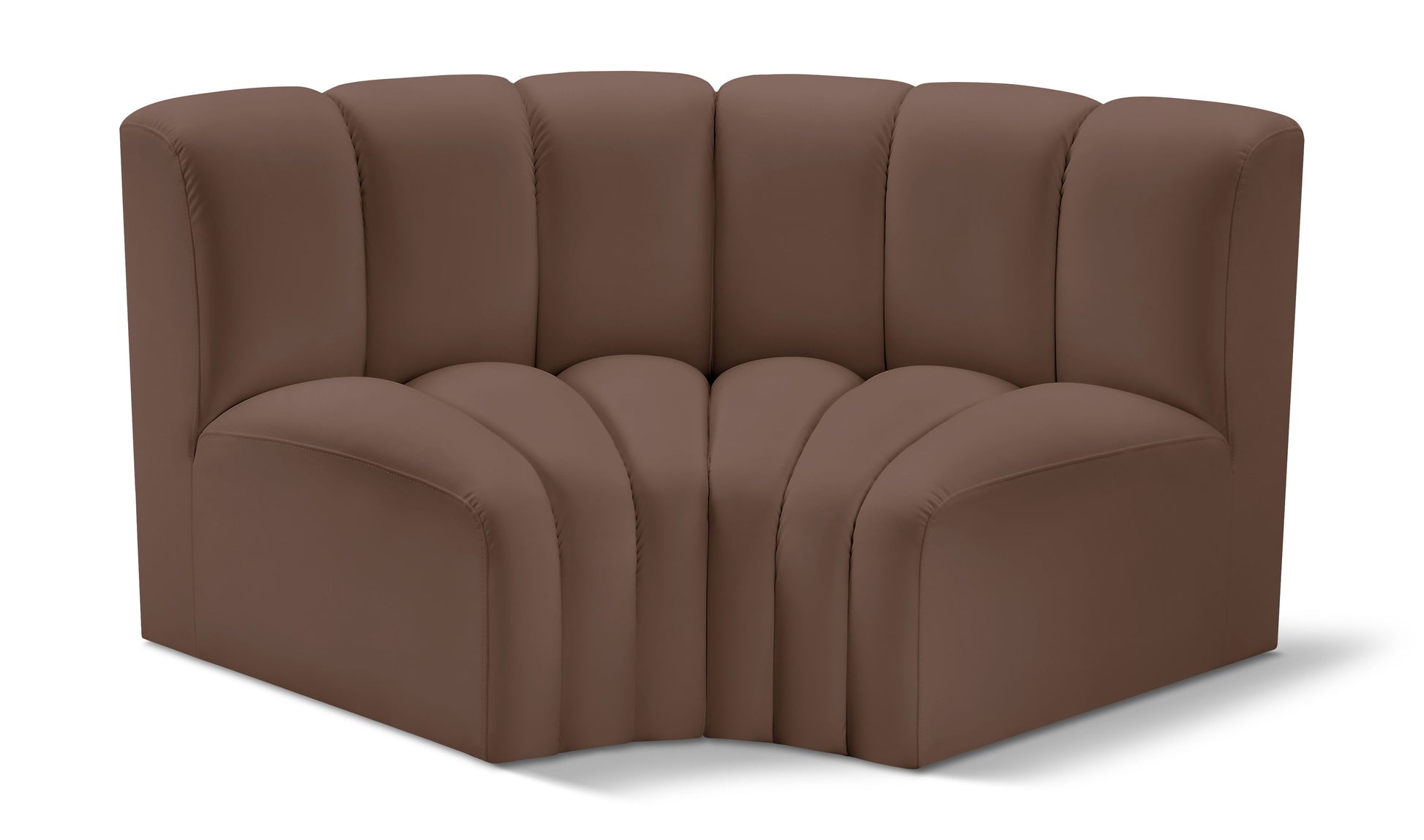 Arc - Faux Leather 2 Piece Modular Sofa