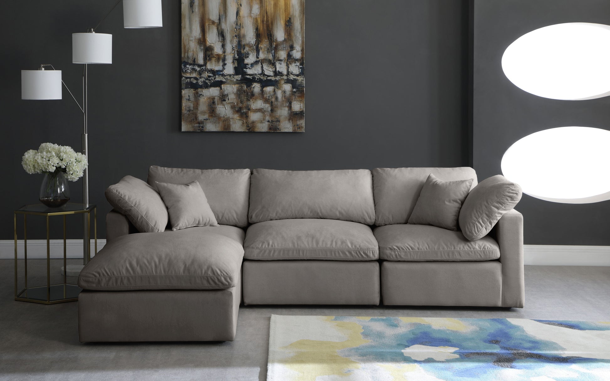 Plush - 4 Piece Modular Sectional