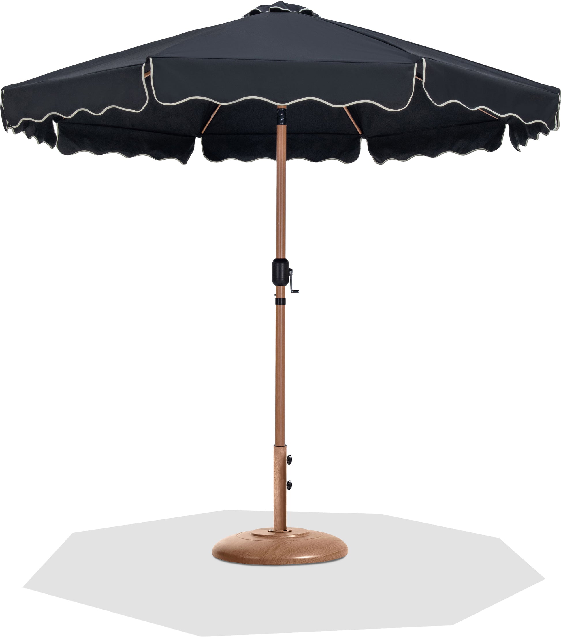 Amalfi - Patio Umbrella - Light Brown Base / Light Brown Pole