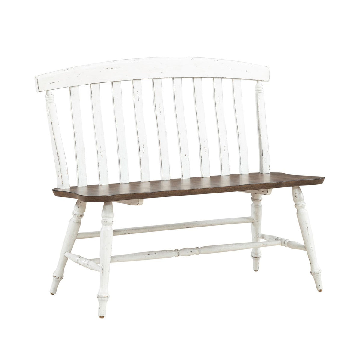 Al Fresco - Slat Back Bench (RTA) - White