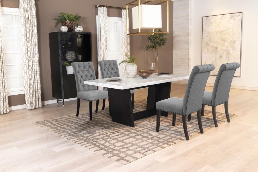 Sherry - Rectangular Marble Top Dining Table Set