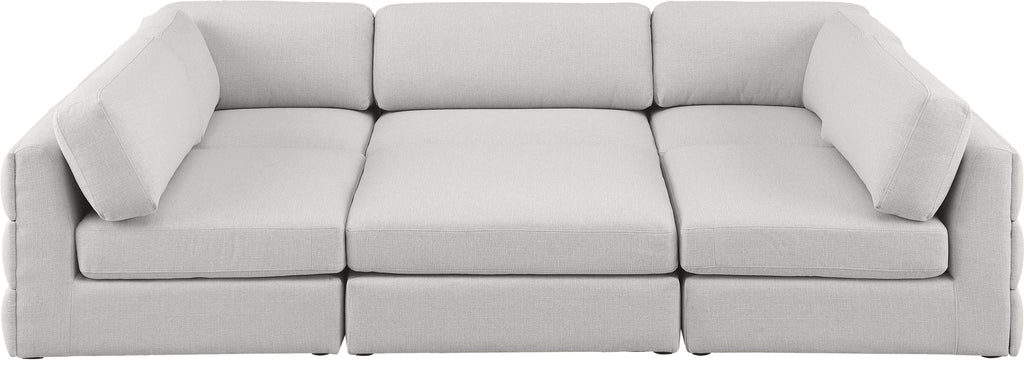 Beckham - 6 Piece Modular U-Shaped Armless Sectional