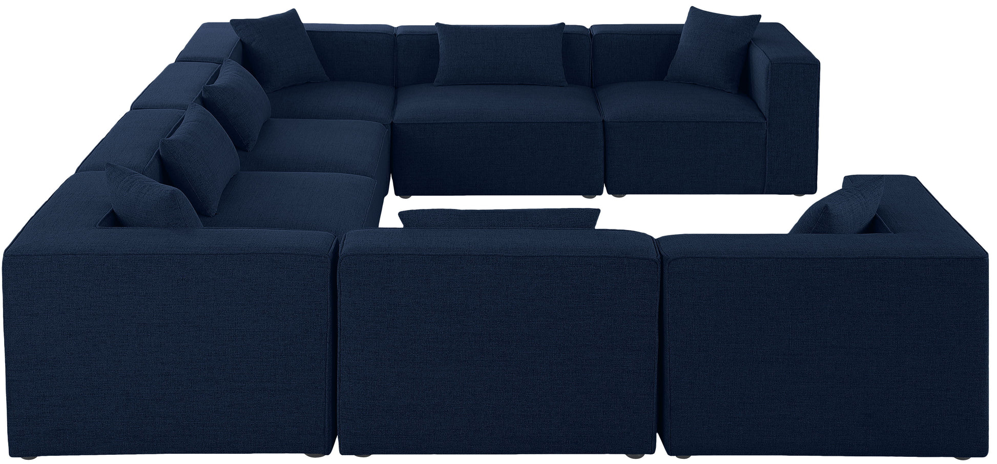 Cube - Linen 8 Piece Modular Sectional