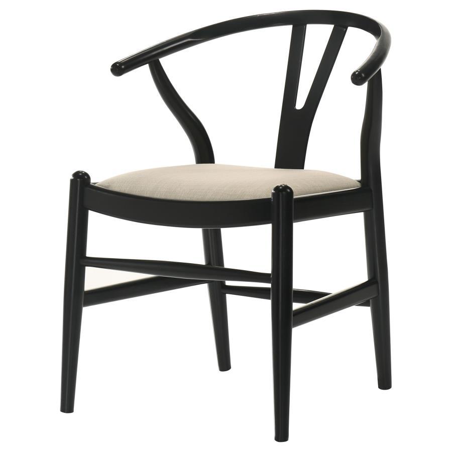 Crestmont - Wood Wishbone Dining Side Chair (Set of 2) - Black