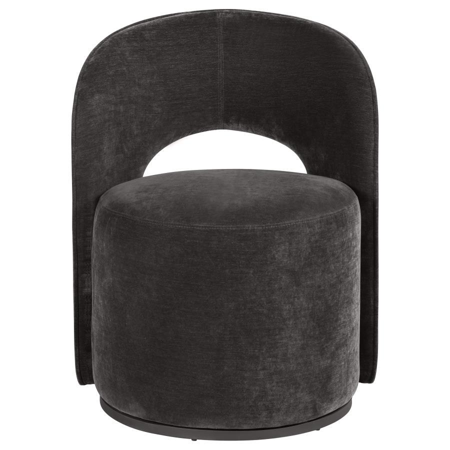 Harjo - Velvet Upholstered Swivel Accent Chair