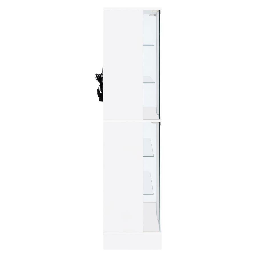 Cabra - 4-door LED Curio Display Cabinet