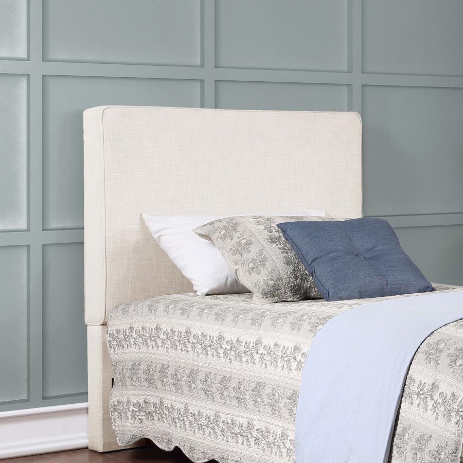 Kosmo - Upholstered Twin Panel Headboard - Sand