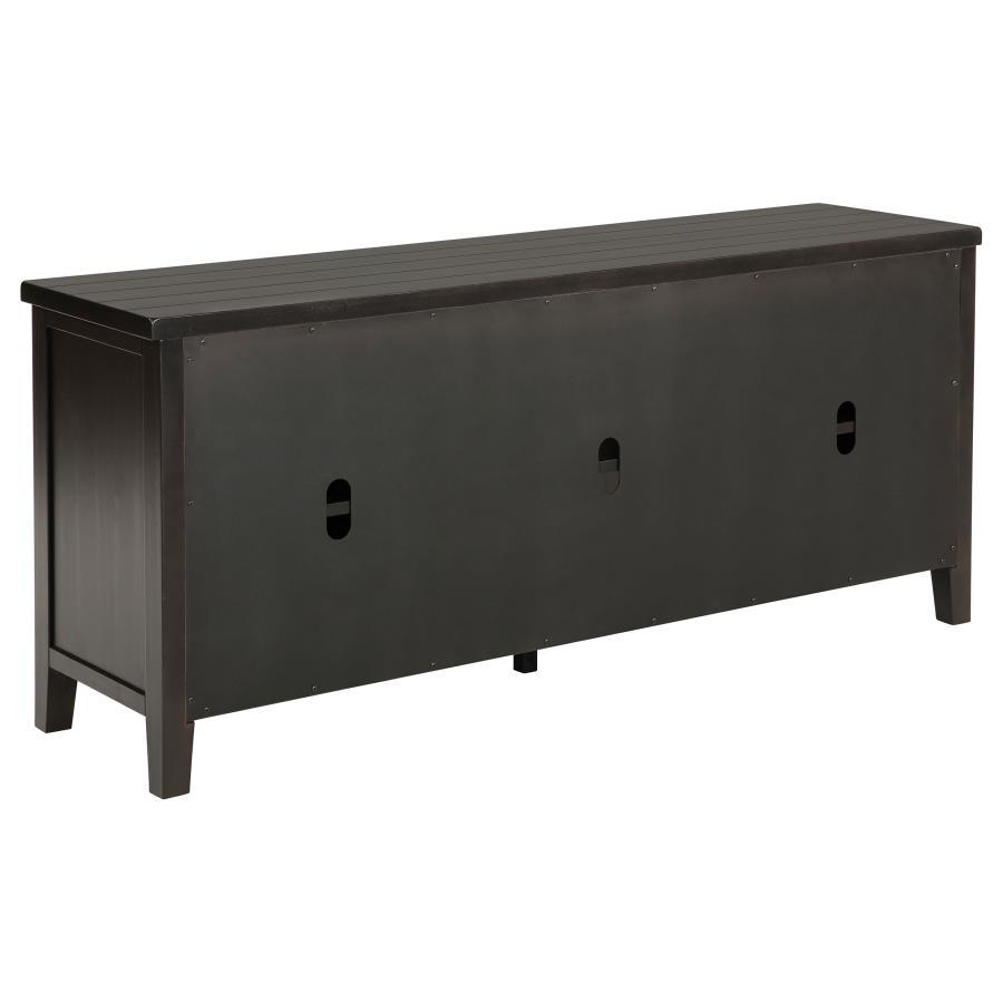 Concord - 2-Door TV Stand Console - Distressed Java
