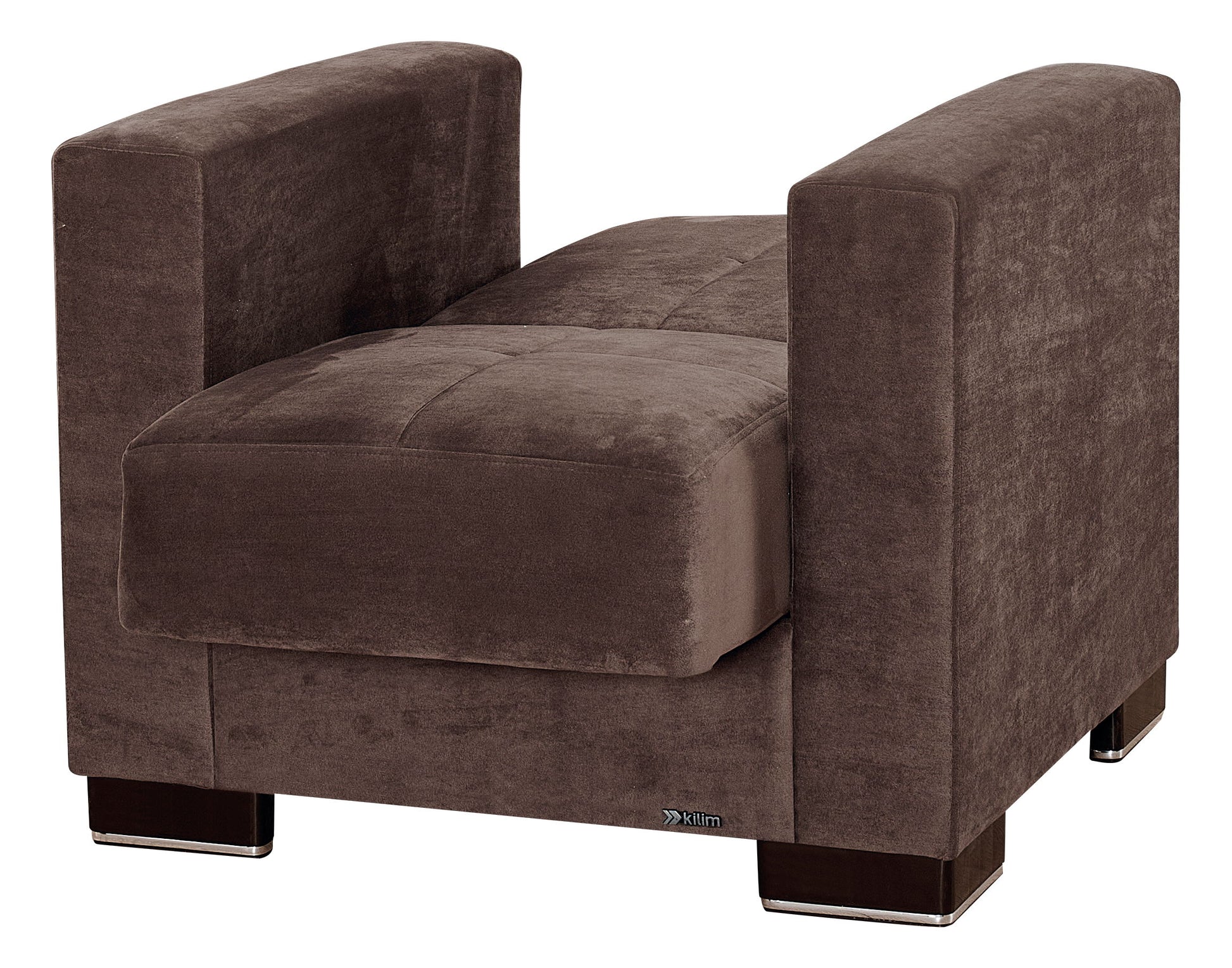Ottomanson Armada - Upholstered Convertible Armchair With Storage - Microfiber