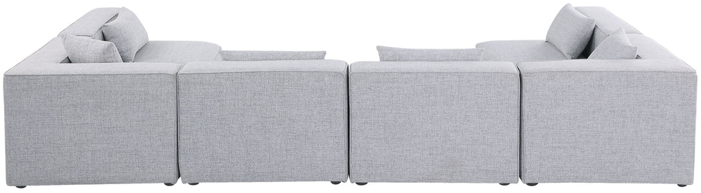 Cube - Linen 6 Piece Modular Armless Sectional