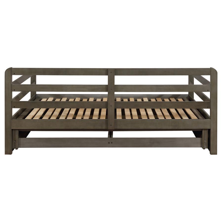 Sorrento - 2-Drawer Twin Long Daybed With Extension Trundle - Gray