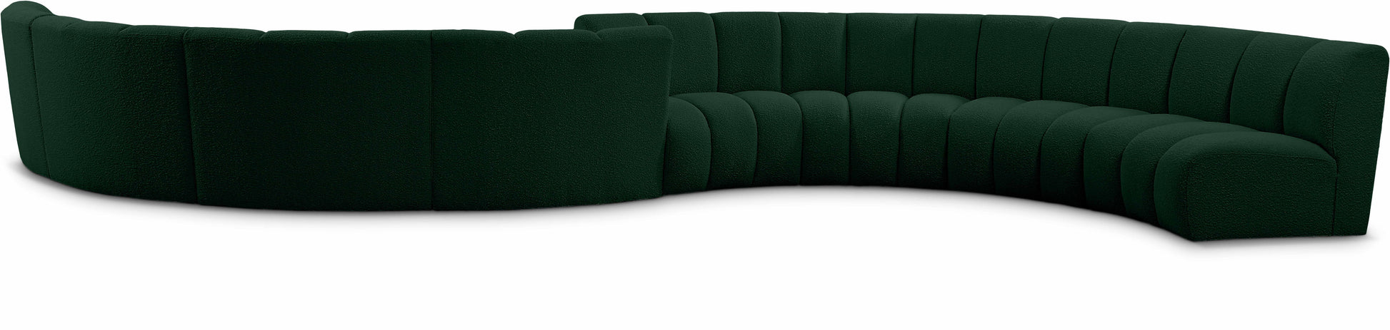 Infinity - 8 Piece Modular Sectional - Green - Fabric