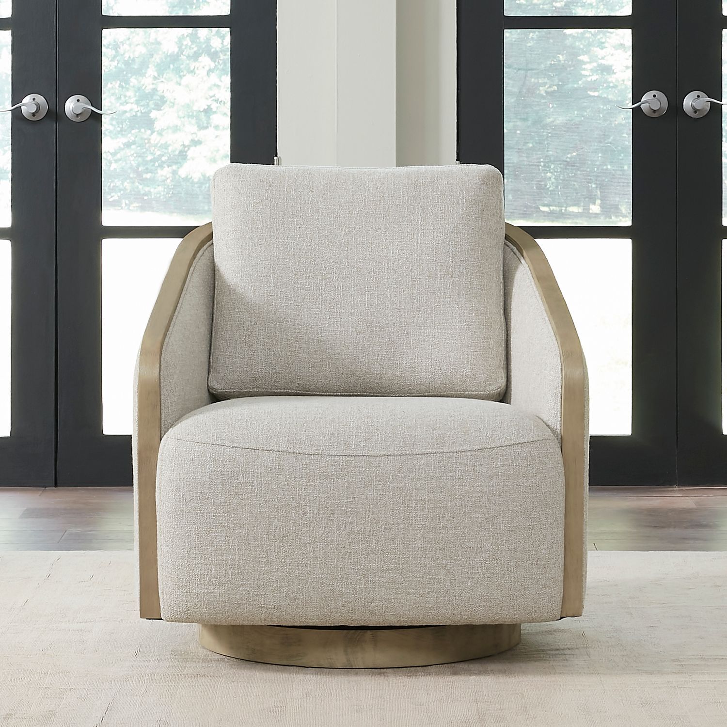 Nora - Upholstered Swivel Accent Chair
