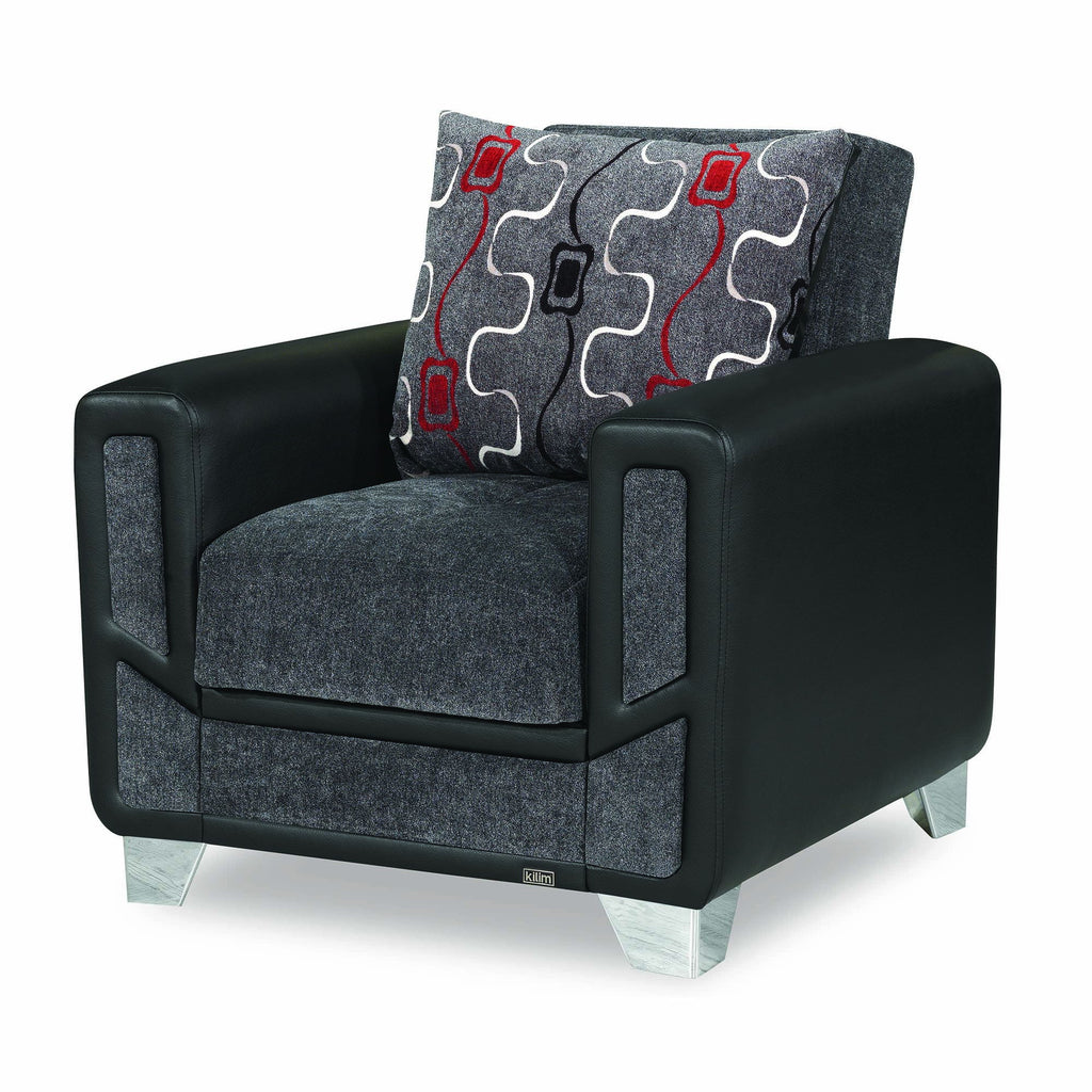 Ottomanson Mondo Modern - Upholstered Convertible Armchair With Storage