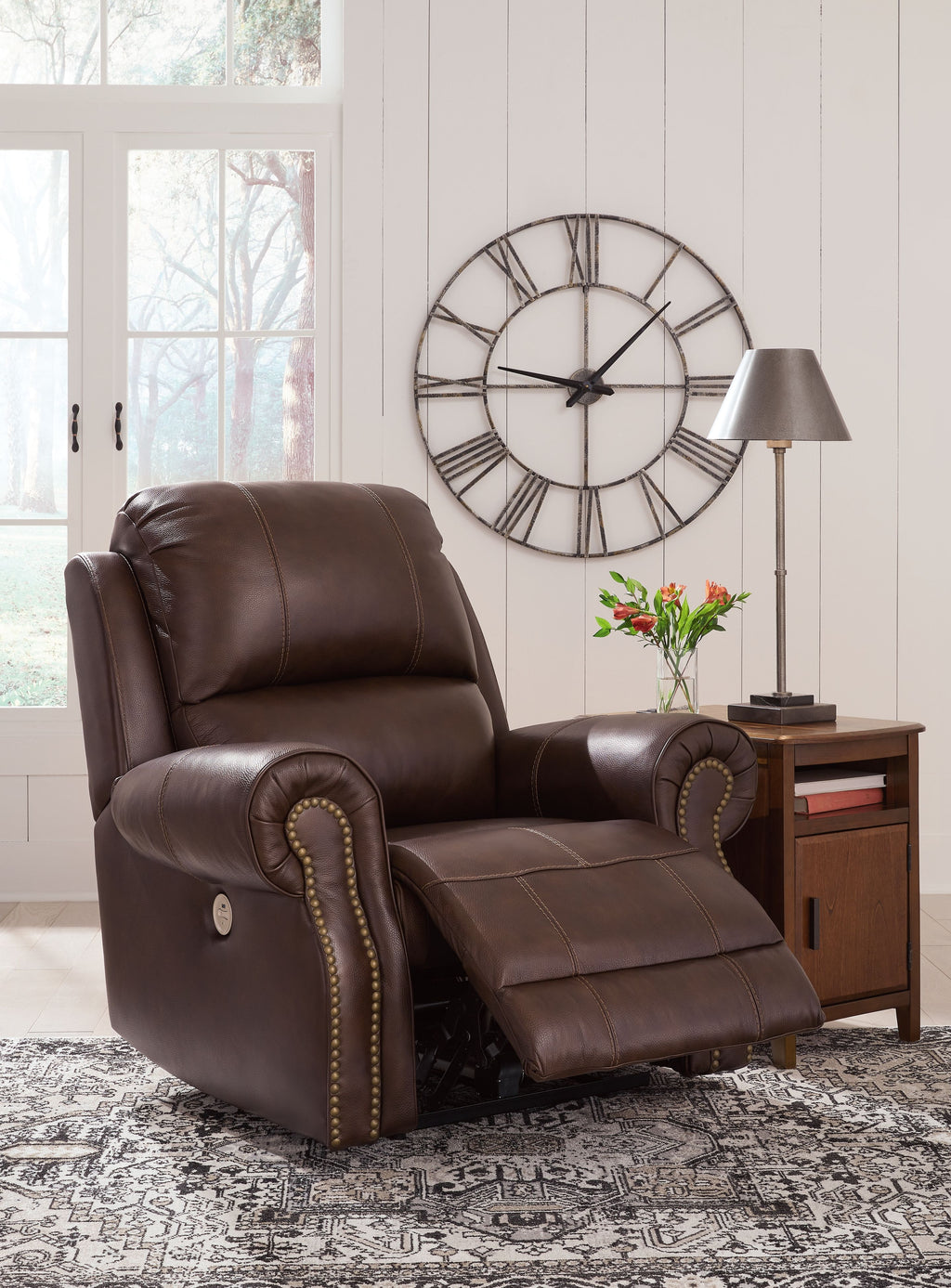 Freyeburg - Walnut - Zero Wall Power Recliner