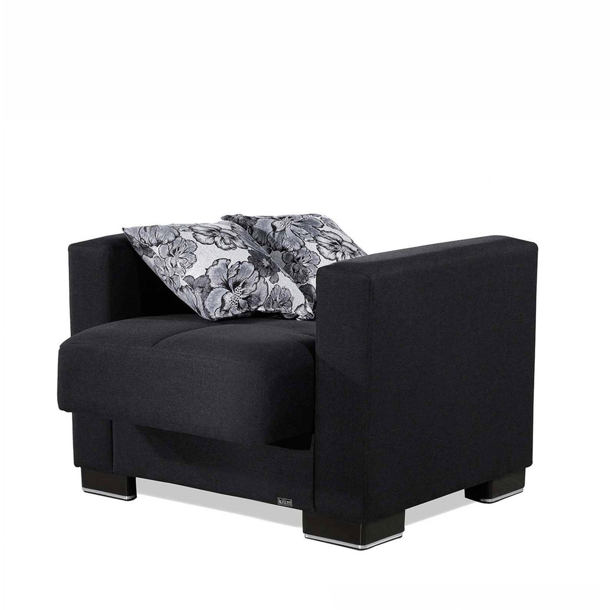 Ottomanson Armada - Upholstered Convertible Armchair With Storage - Polyester