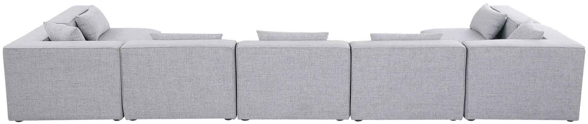 Cube - Linen 7 Piece Modular U-Shaped Sectional