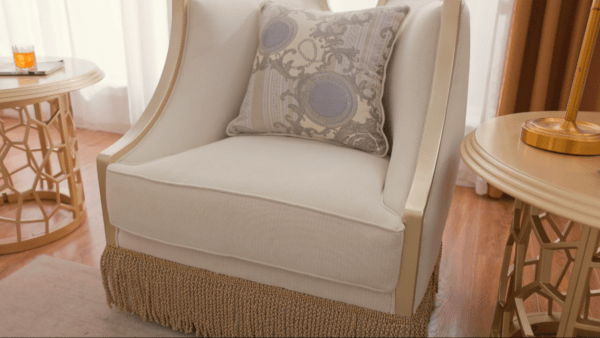 HD-6127 - Chair - Beige / Gold