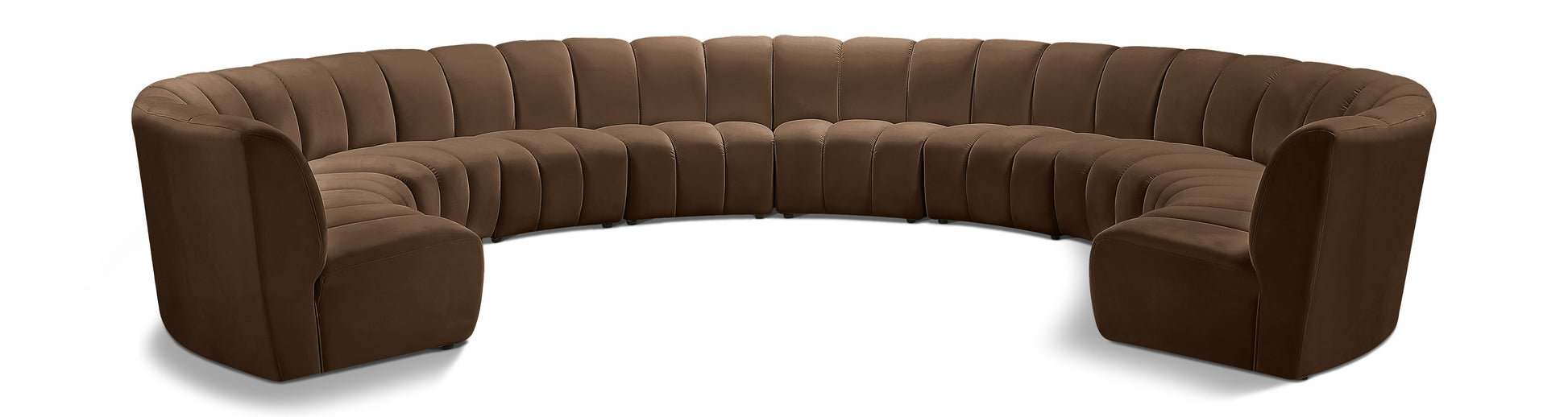 Infinity - 10 Piece Modular Sectional - Brown