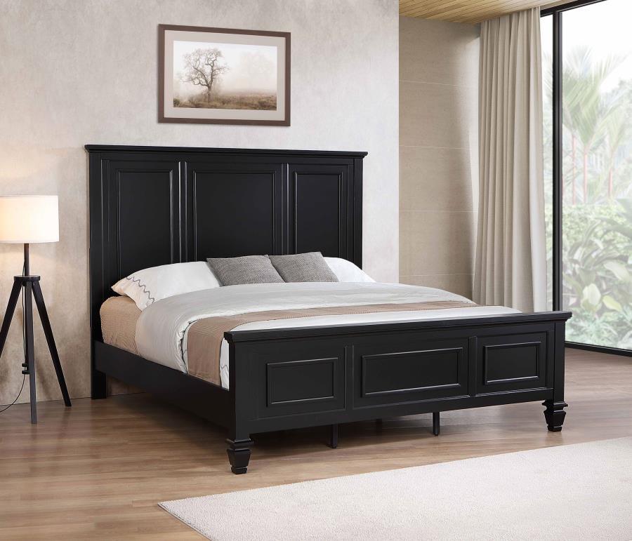 Sandy Beach - 63" Panel Bed with High Headboard