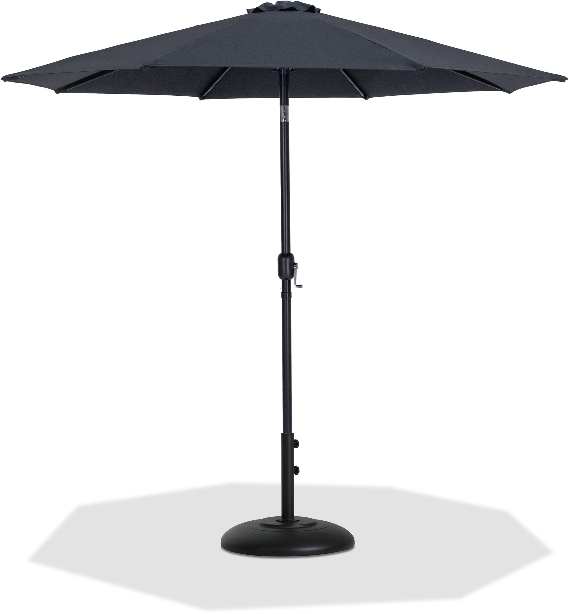 Fiji - Aluminum Patio Umbrella With Round Black Base