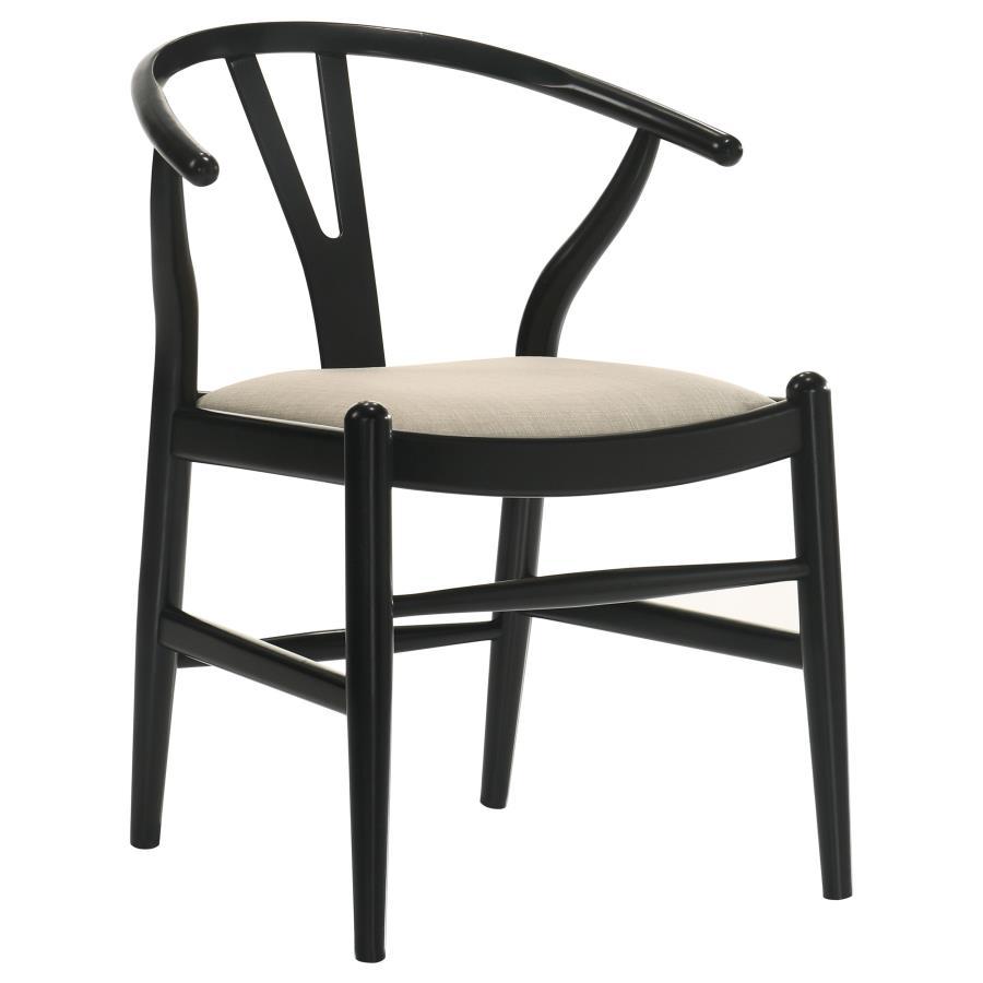 Crestmont - Wood Wishbone Dining Side Chair (Set of 2) - Black