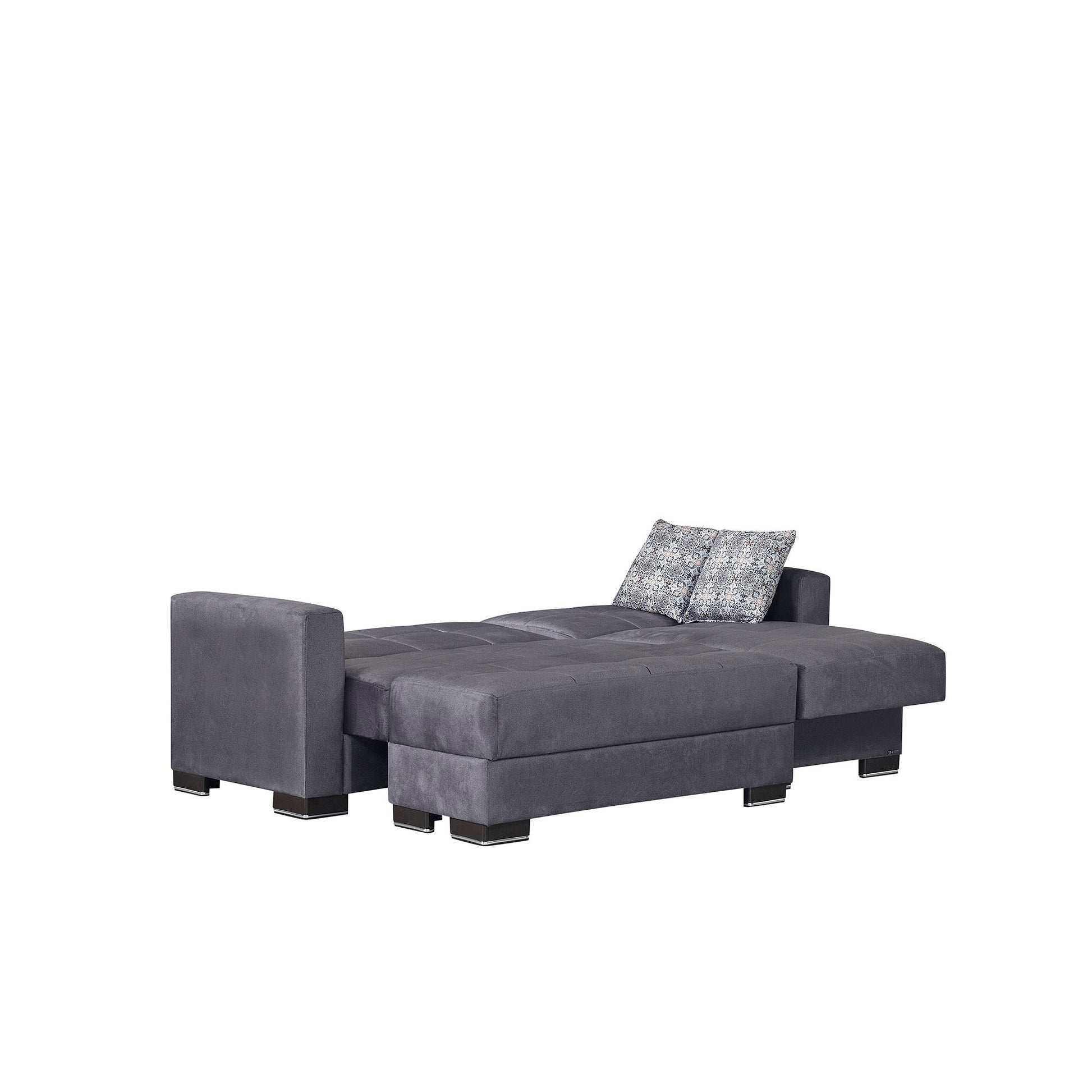 Ottomanson Armada - Upholstered Convertible Chaise Lounge With Storage - Microfiber