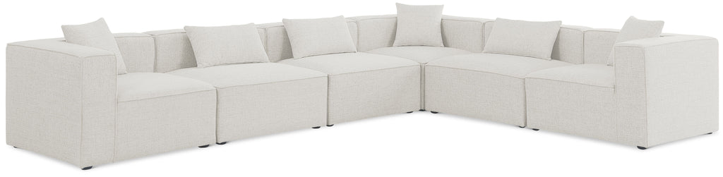 Cube - Linen 6 Piece Modular Corner Sectional