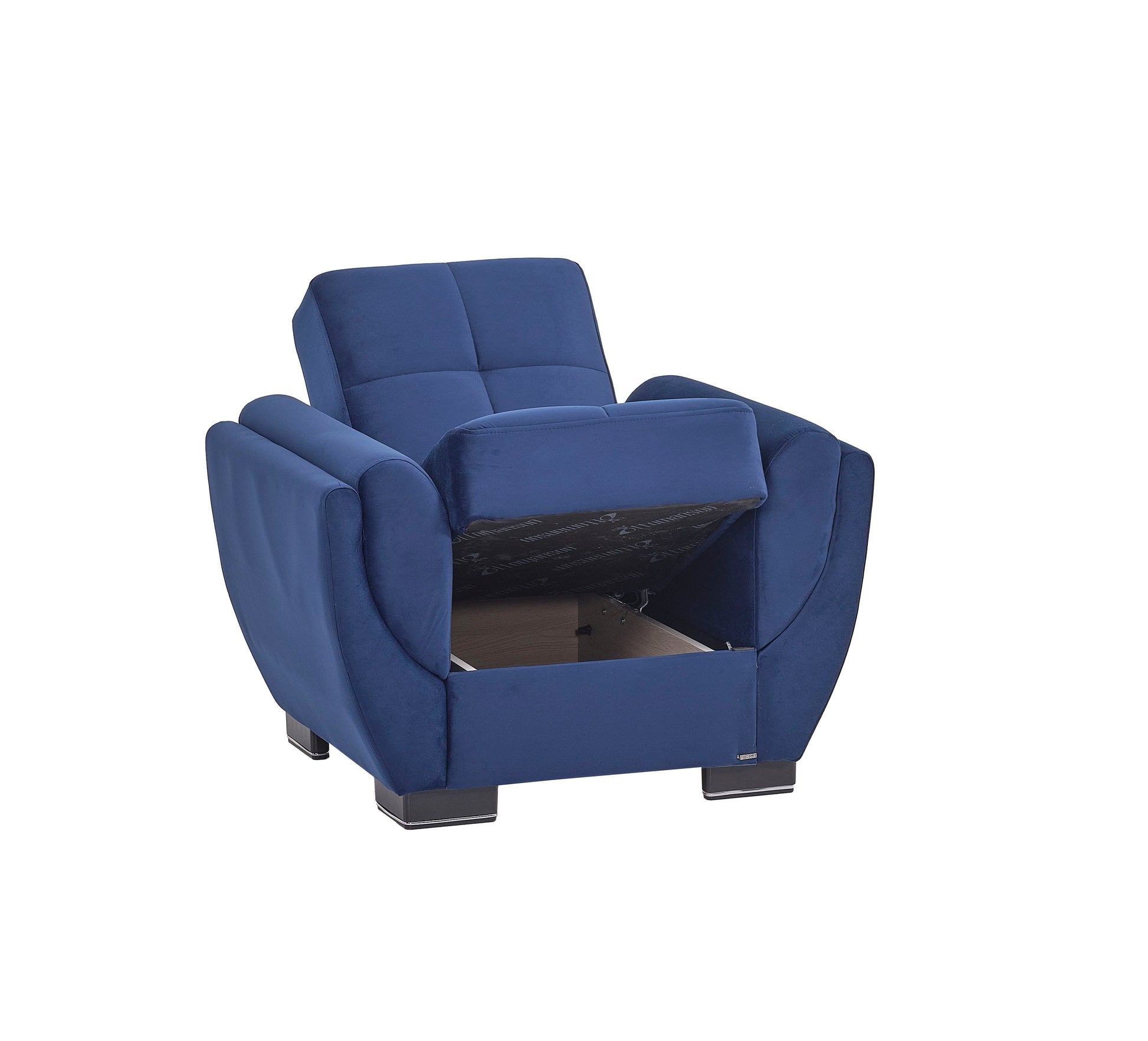 Ottomanson Armada Air - Upholstered Convertible Armchair With Storage - Microfiber
