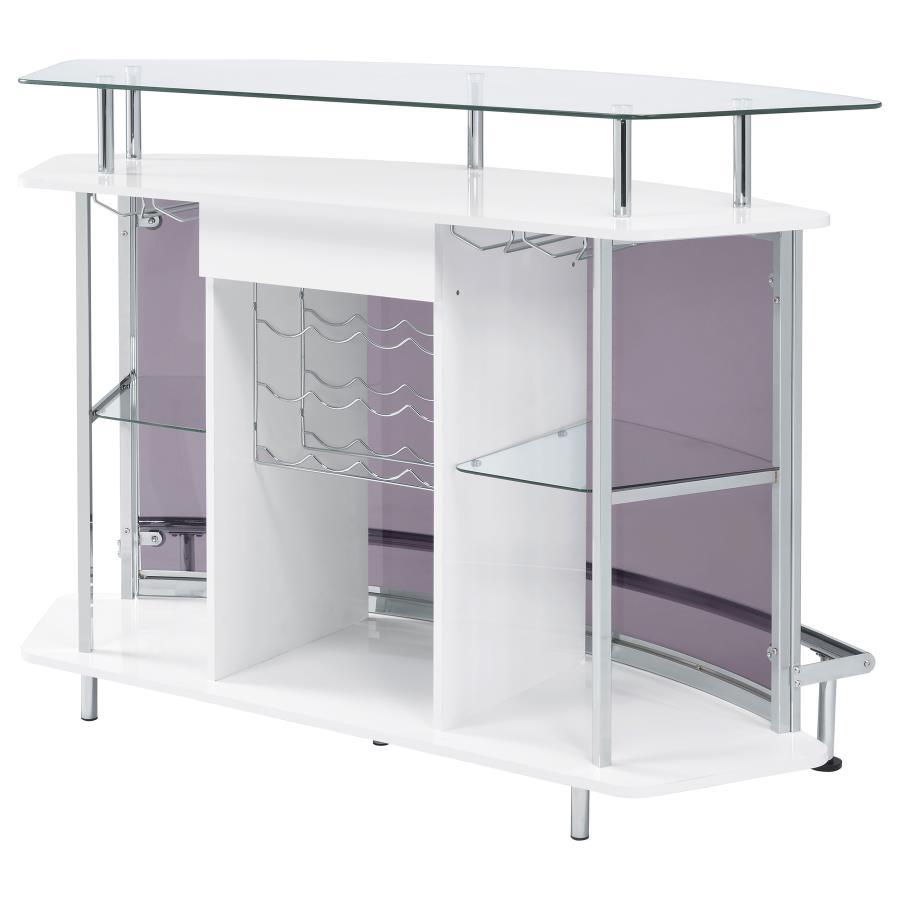 Gideon - Curved Glass Top Home Cabinet