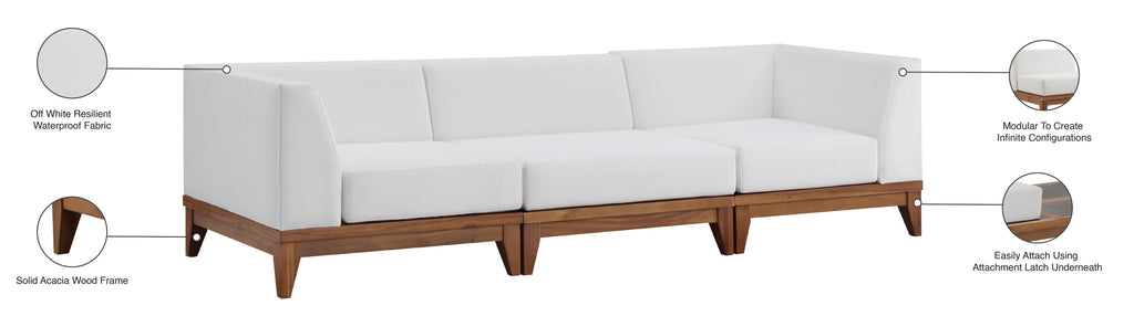 Rio - 3 Seat Modular Sofa - Off White