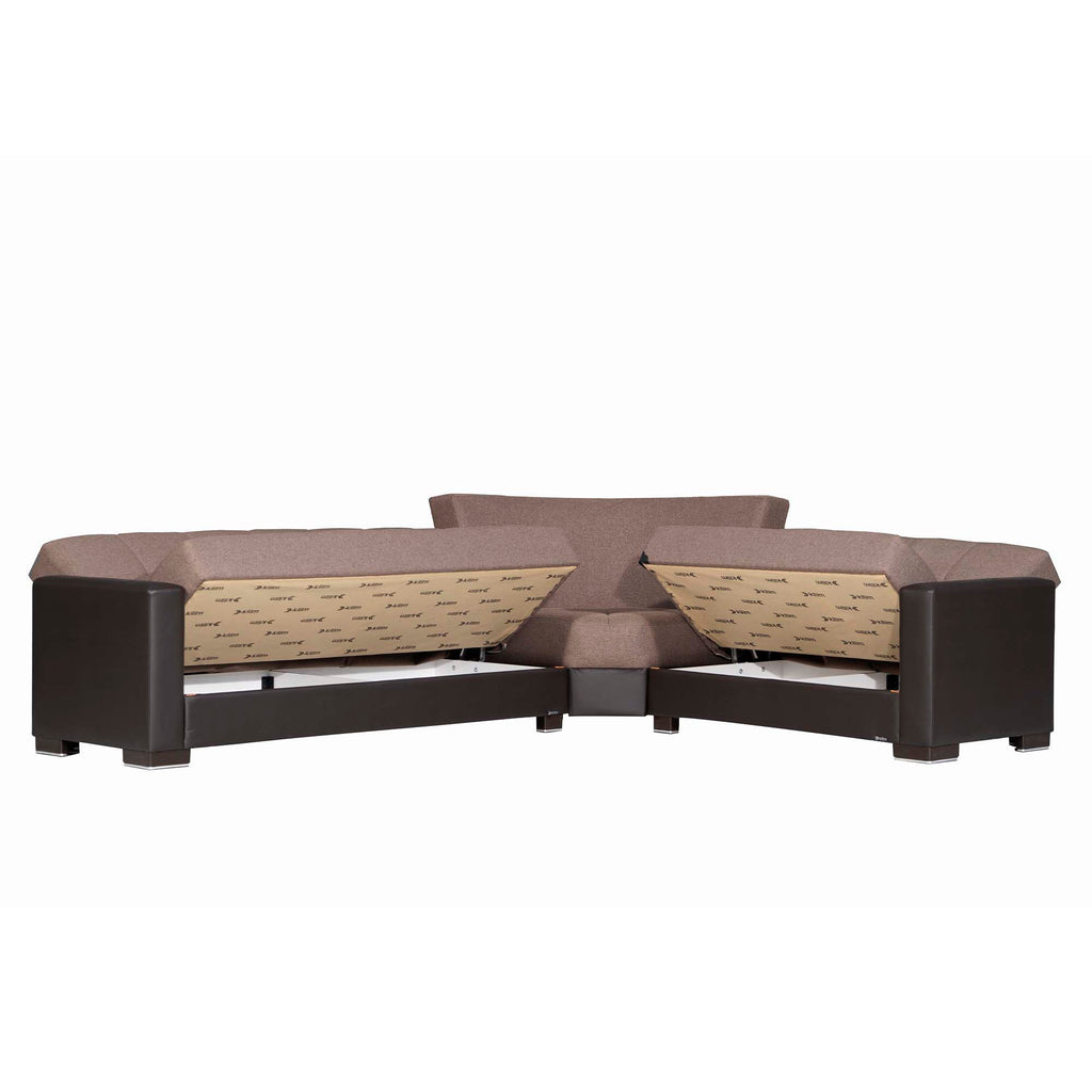 Ottomanson Armada - Upholstered Convertible Sectional With Storage - Polyester