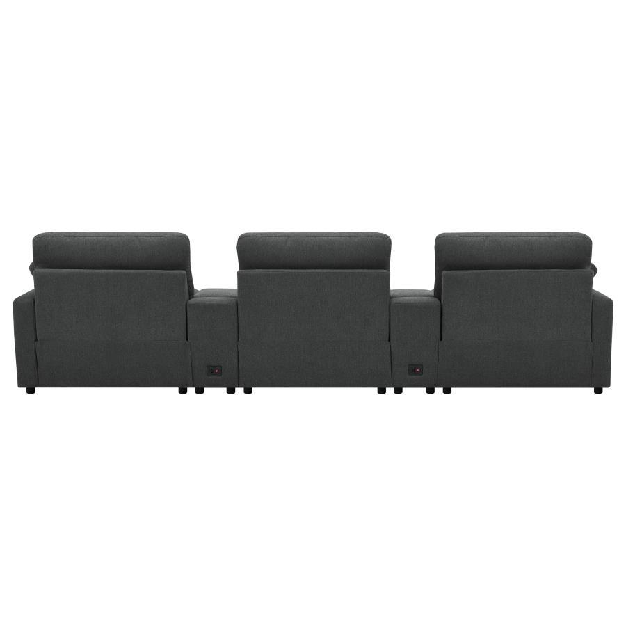 Collins - 5-Piece Power Reclining Home Theater Seating