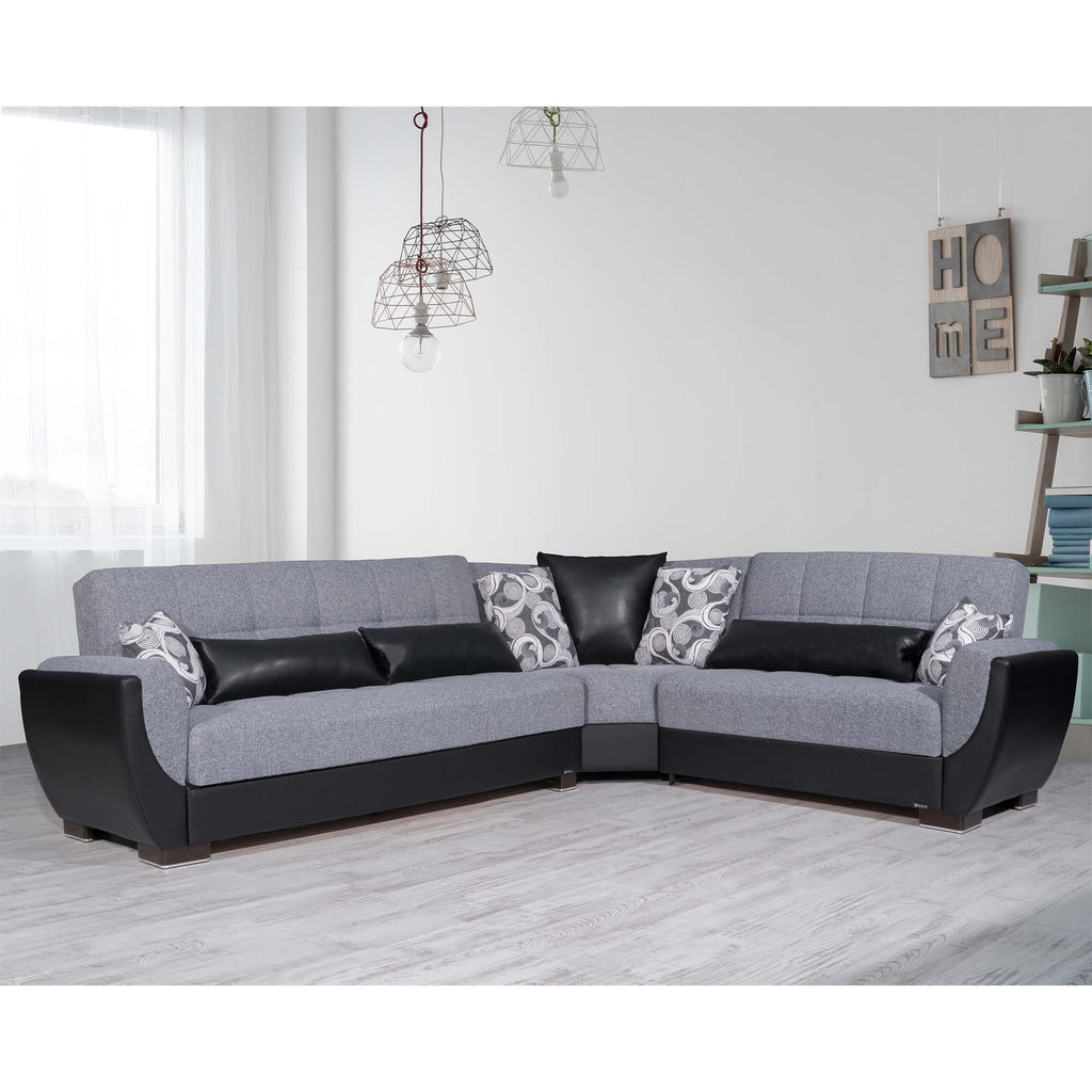 Ottomanson Armada Air - Upholstered Convertible Sectional With Storage