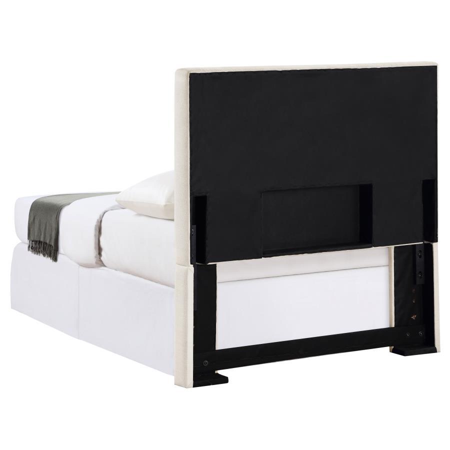 Pirro - Upholstered Twin Panel Headboard - Sand