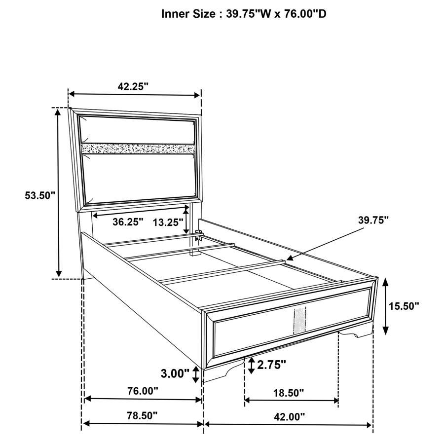 Miranda - Upholstered Panel Bed