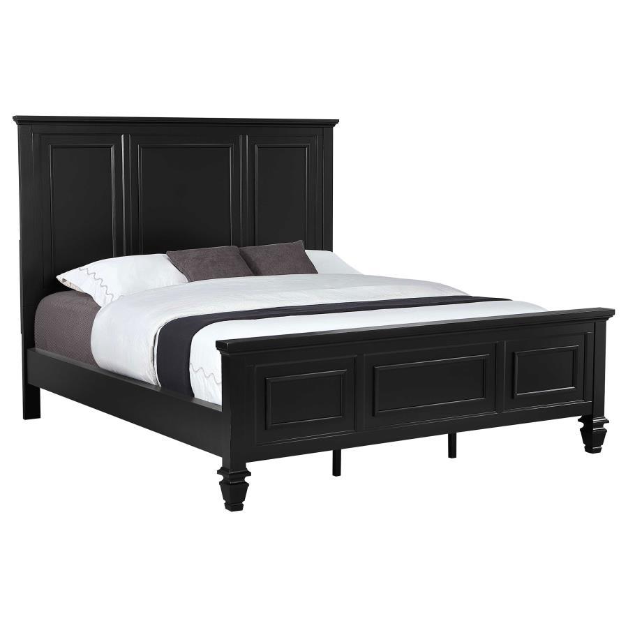 Sandy Beach - 63" Panel Bed with High Headboard