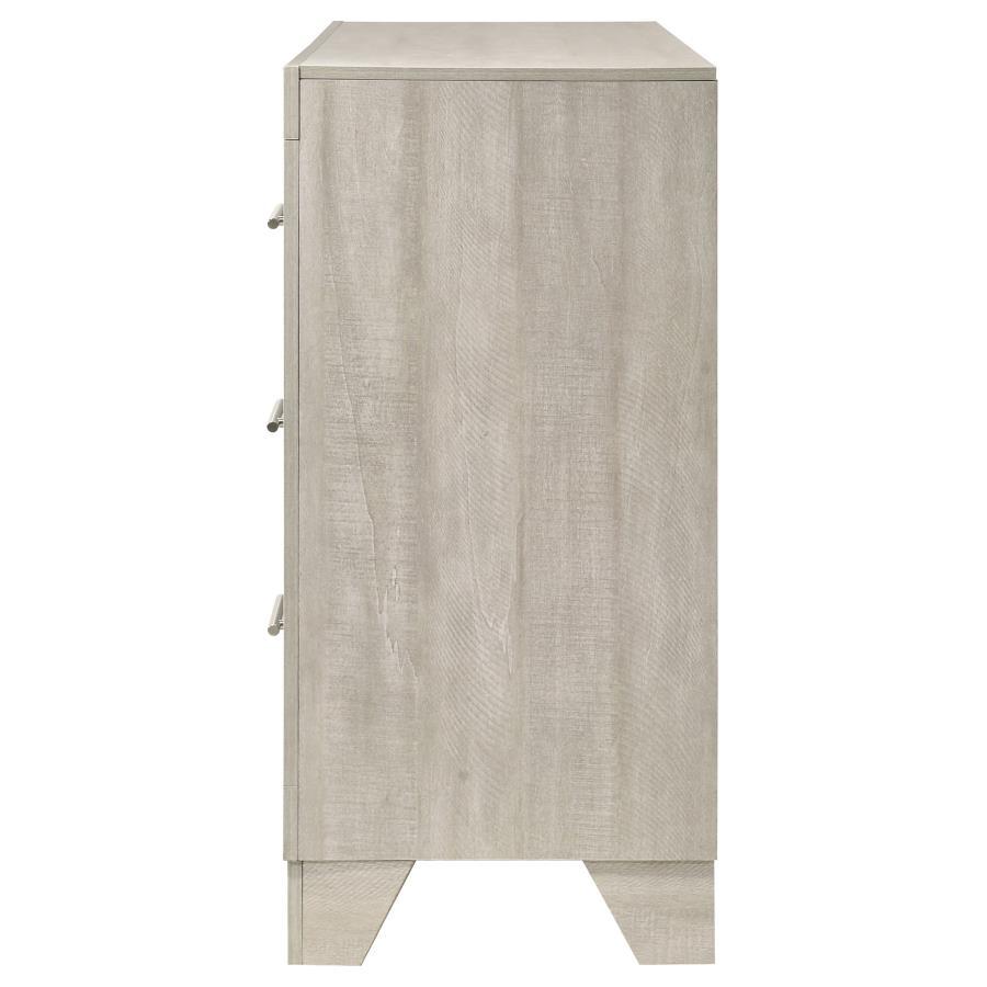 Trenton - 6-Drawer Bedroom Dresser - Rustic Cream