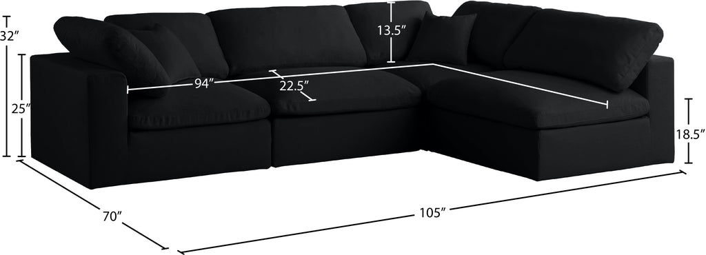 Plush - 4 Piece Modular Sectional