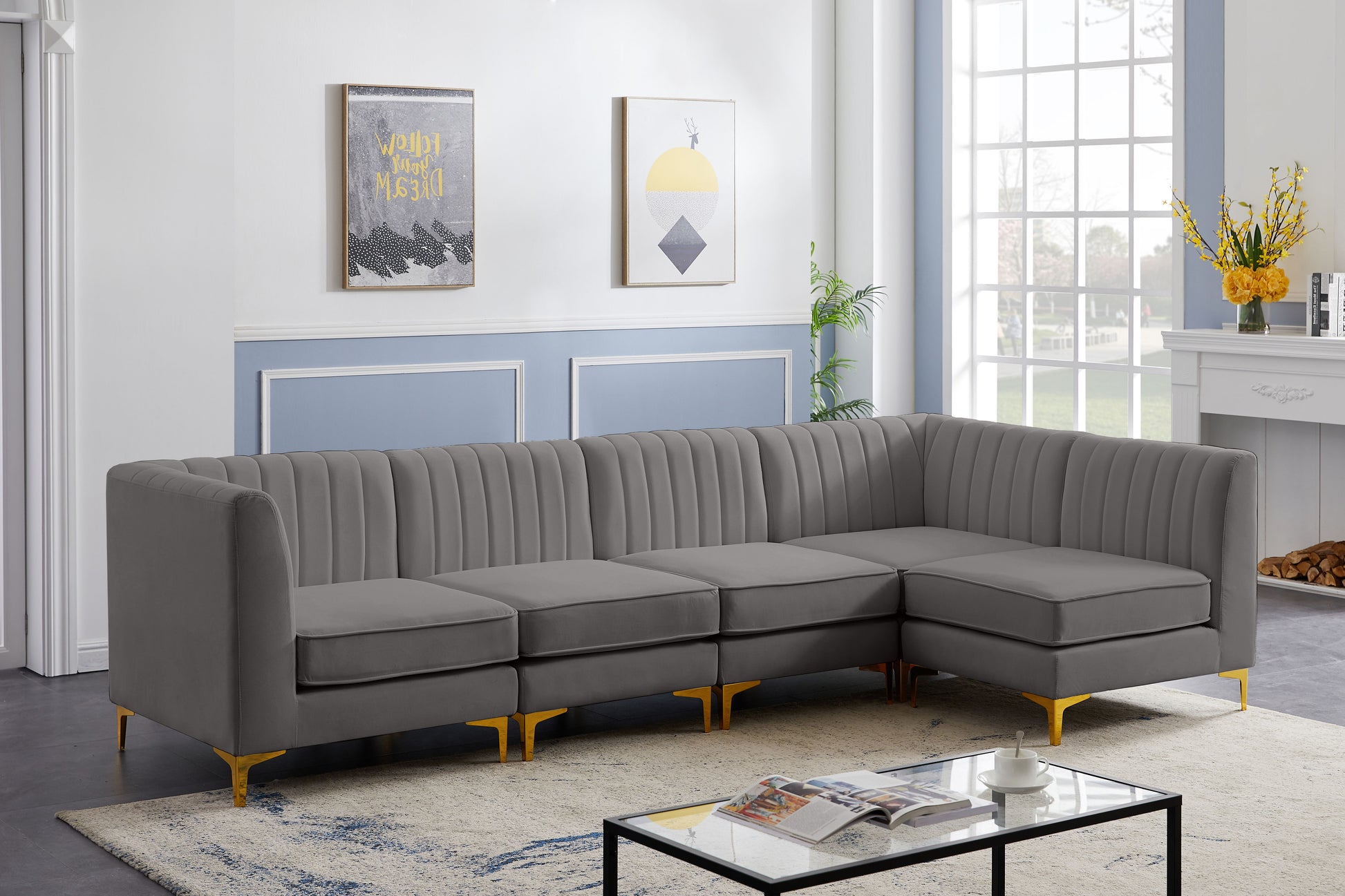 Alina - 5 Piece Modular Sectional