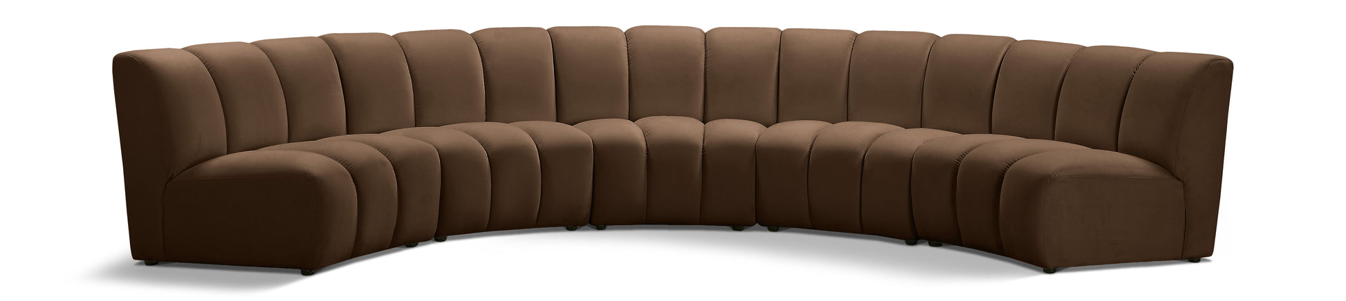Infinity - 5 Piece Modular Sectional - Brown
