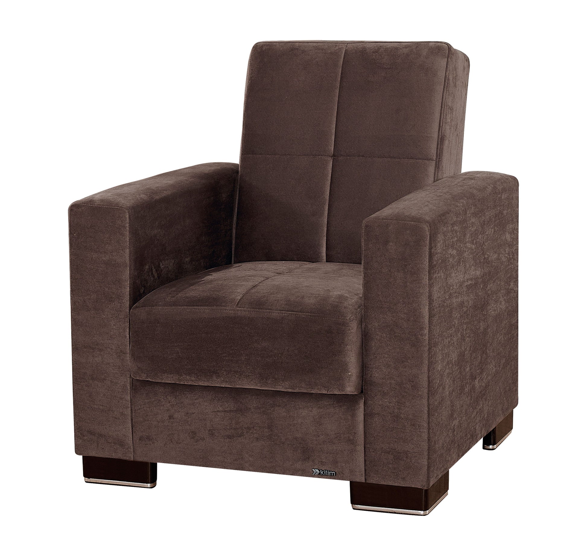 Ottomanson Armada - Upholstered Convertible Armchair With Storage - Microfiber